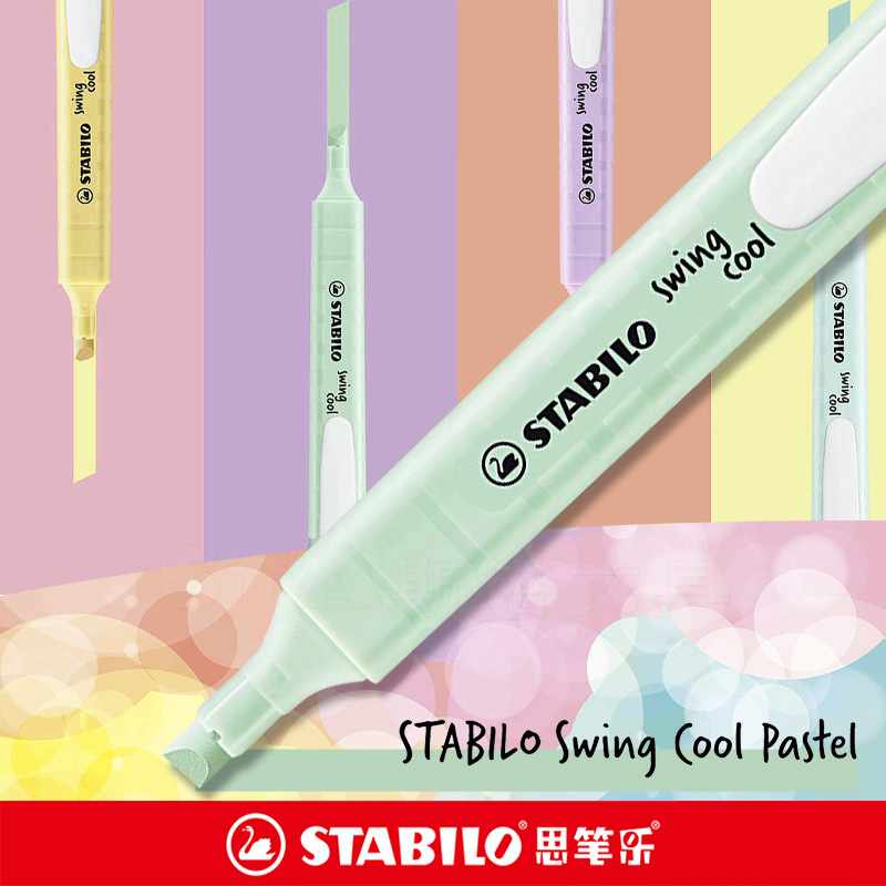 Stabilo Marker Swing Cool - STABILO-Surligneur 275 Macaron, Marqueurs de Tête