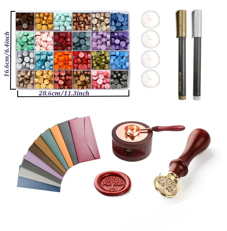 Ensemble de sceaux à la cire a - Wax Seal Stamp Set avis et prix